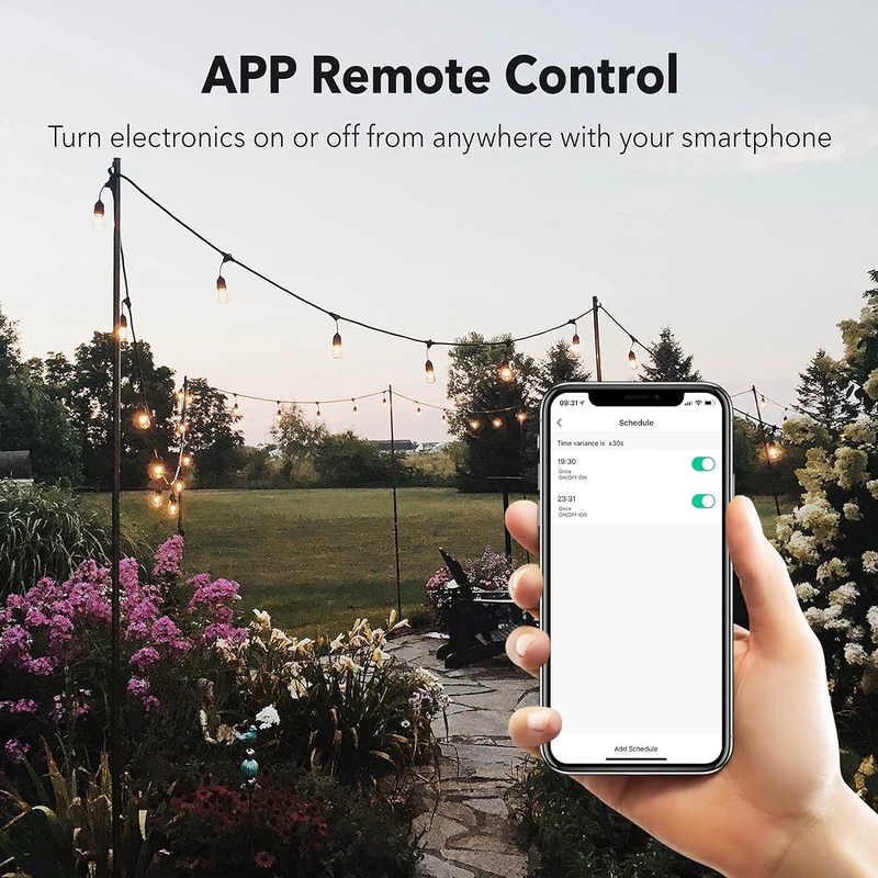 Enhance Your Outdoor Space with BN-LINK Outdoor Smart Wi-Fi Plug Outlet with 3 Sockets