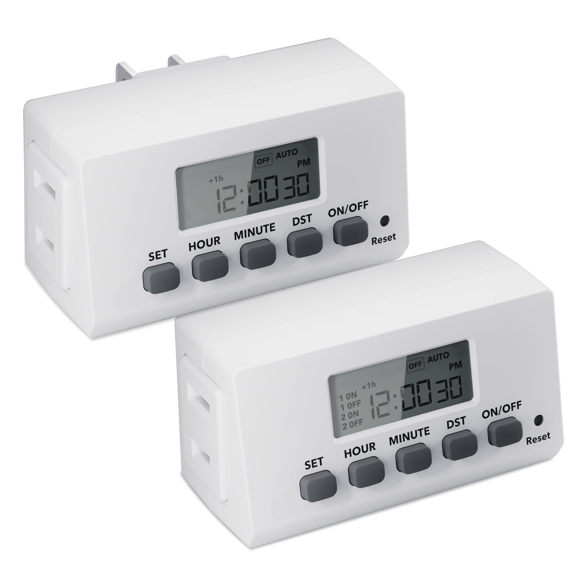 Mini Indoor Stackable 24-Hour Digital Outlet Timer 2 Pack BN-LINK - BN-LINK