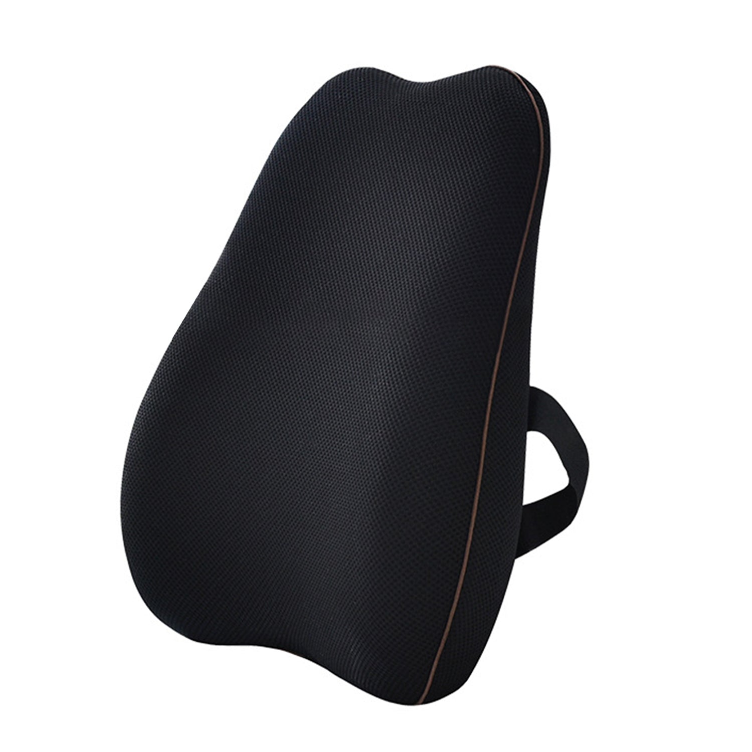 Lumbar Support Pillow For Office Chair and Car Seat, Memory Foam Back Cushion with Adjustable Strap for Back Pain Relief Bn-link