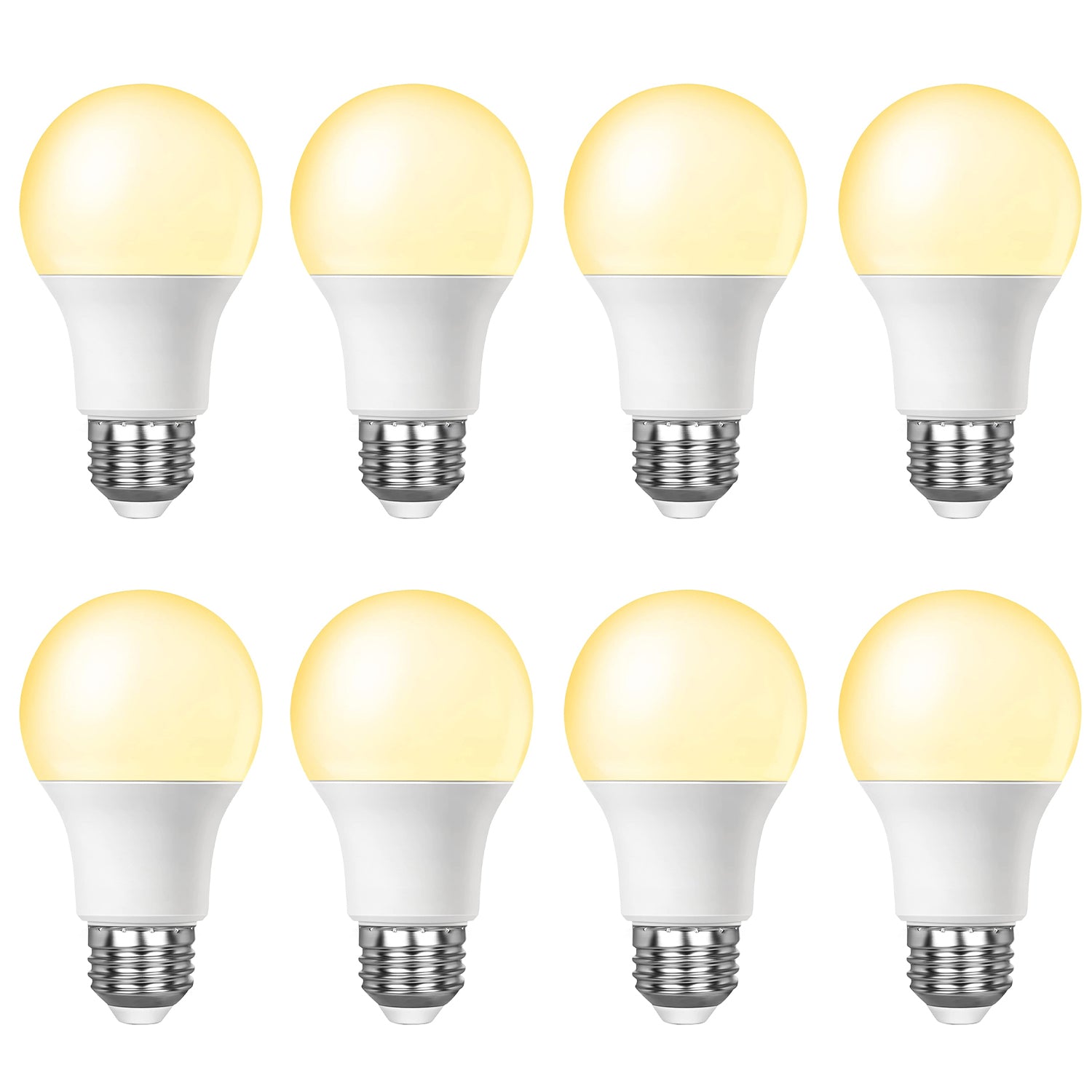 E26 Base 8 Pack A19 LED Light Bulbs, Energy Efficient 12W(100 Watt Equivalent) Bn-link