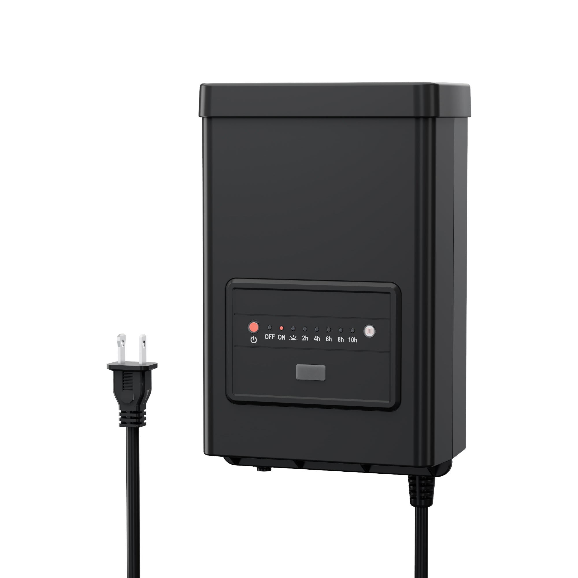 Bn-link 120W Weatherproof Outdoor Transformer for Low Voltage Landscape Lighting, with Timer and Photocell Sensor, 120V AC to 12V AC - BN-LINK
