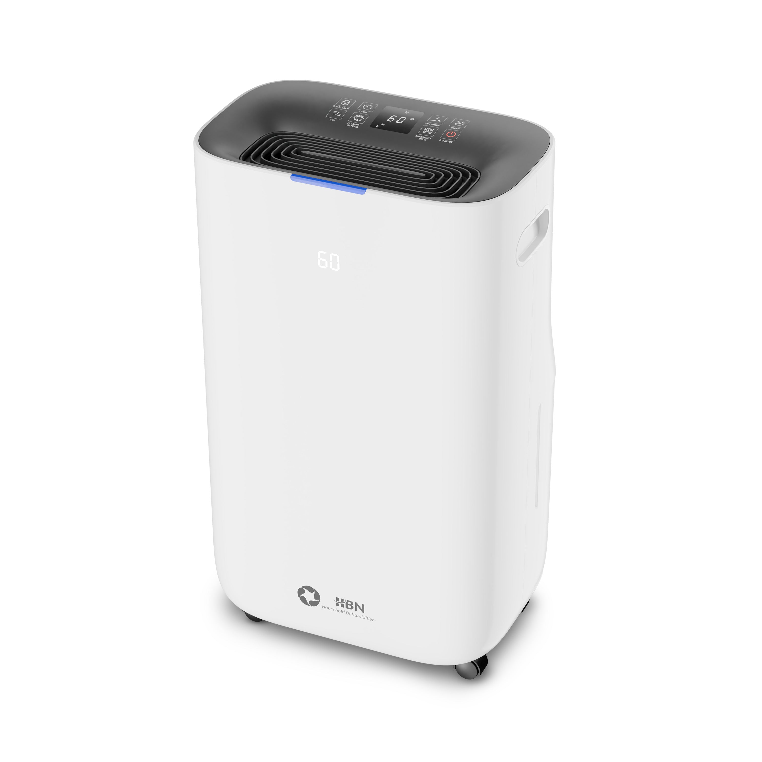 4500 Sq.Ft Smart Dehumidifier for Home, Max 80 Pint/D(Standard 53 Pint/D) Efficient Dehumidifier with Drain Hose, Intelligent Humidity, Timer, 1.72-Gallon Water Tank, for Basement, Bedroom, Bathroom Bn-link