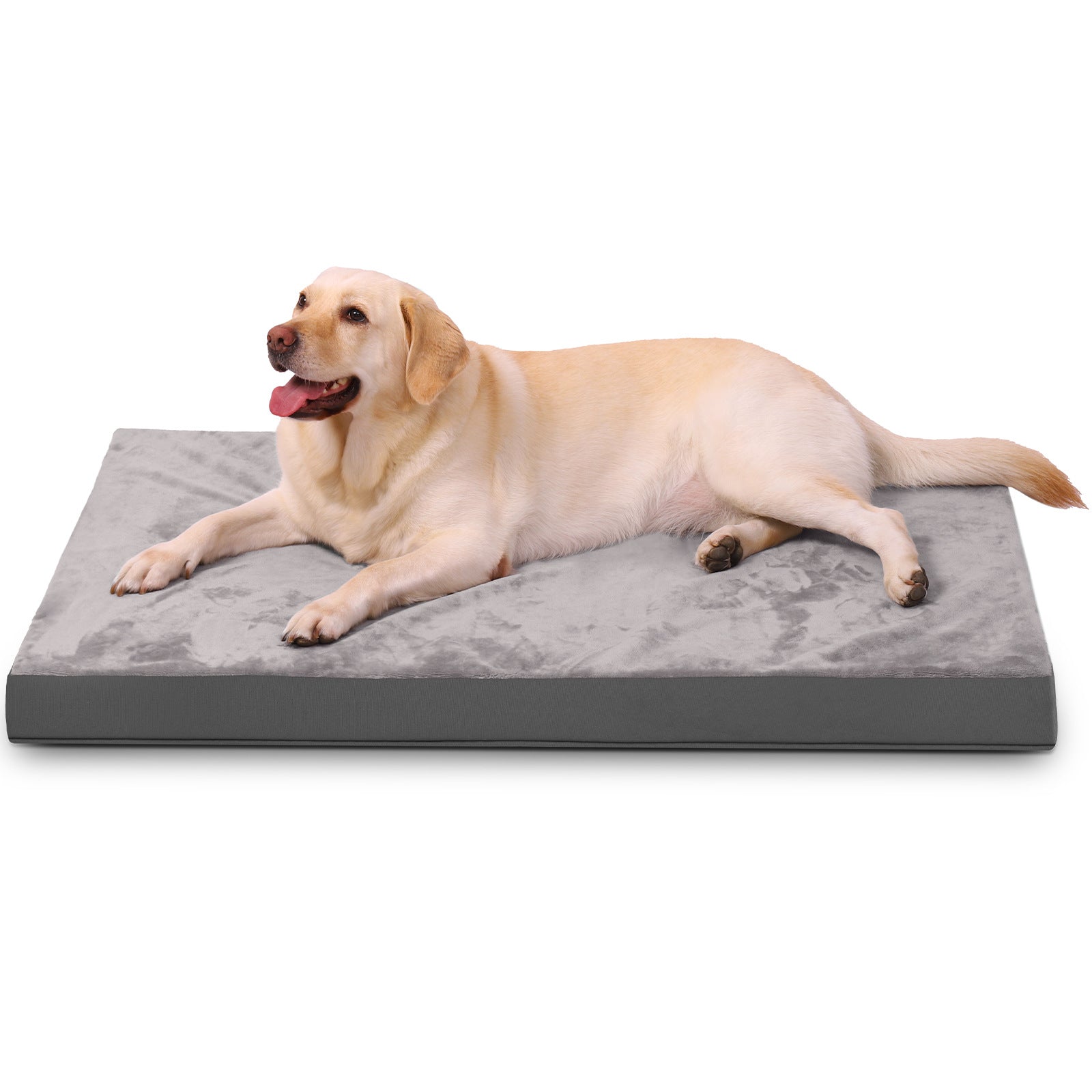 Dog Bed for Small/Medium/Large Dogs, Soft Plush Pet Crate Bed with Rose Velvet Bn-link