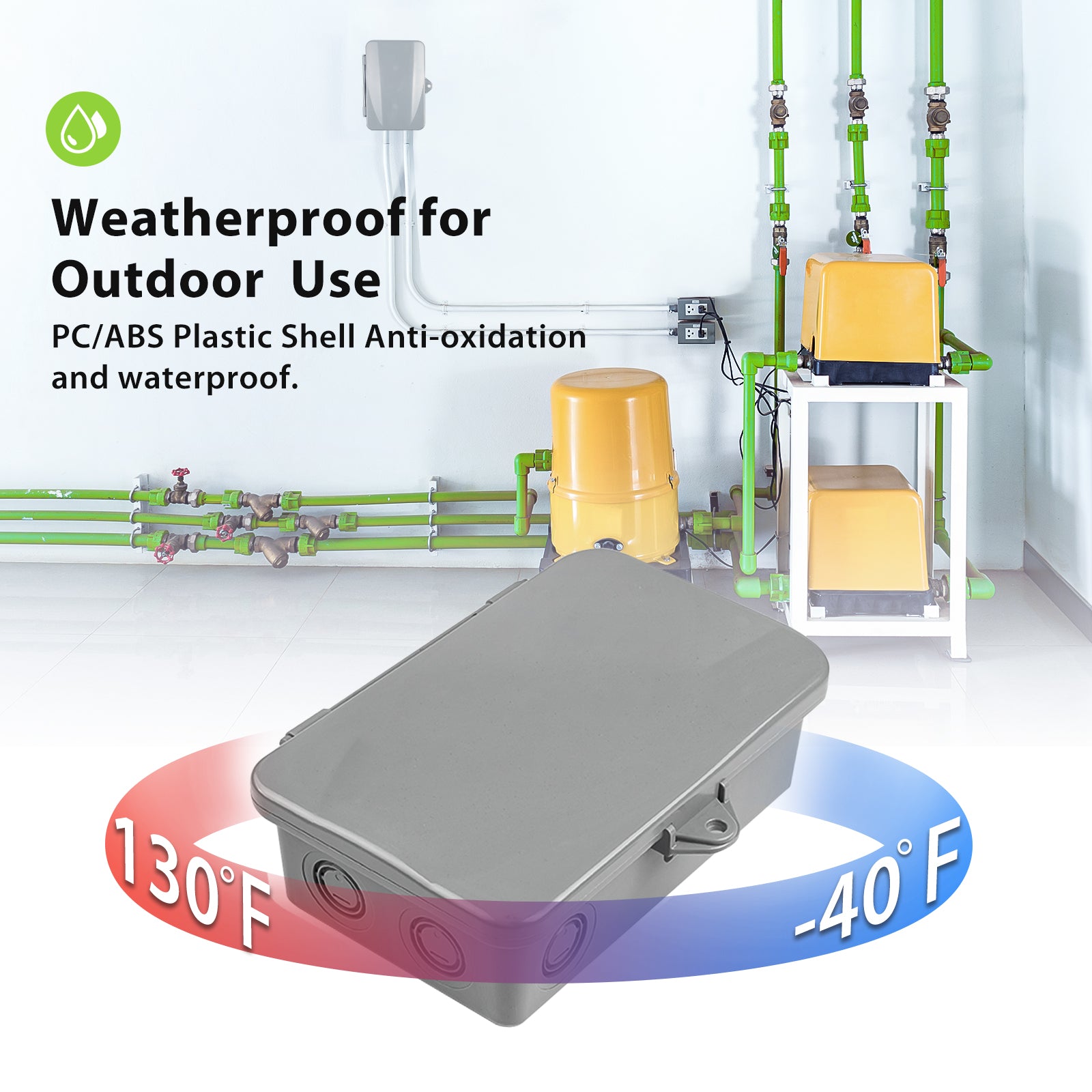 24 Hour Programmable Pool Pump Timer Heavy Duty Outdoor Mechanical Timer Box BN-LINK - BN-LINK