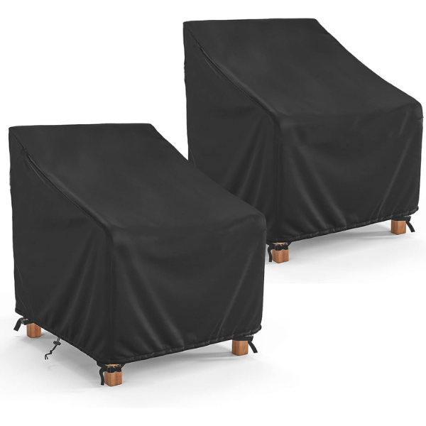 2 Pack Waterproof Outdoor Chair Covers Patio Furniture Covers 33W x 33