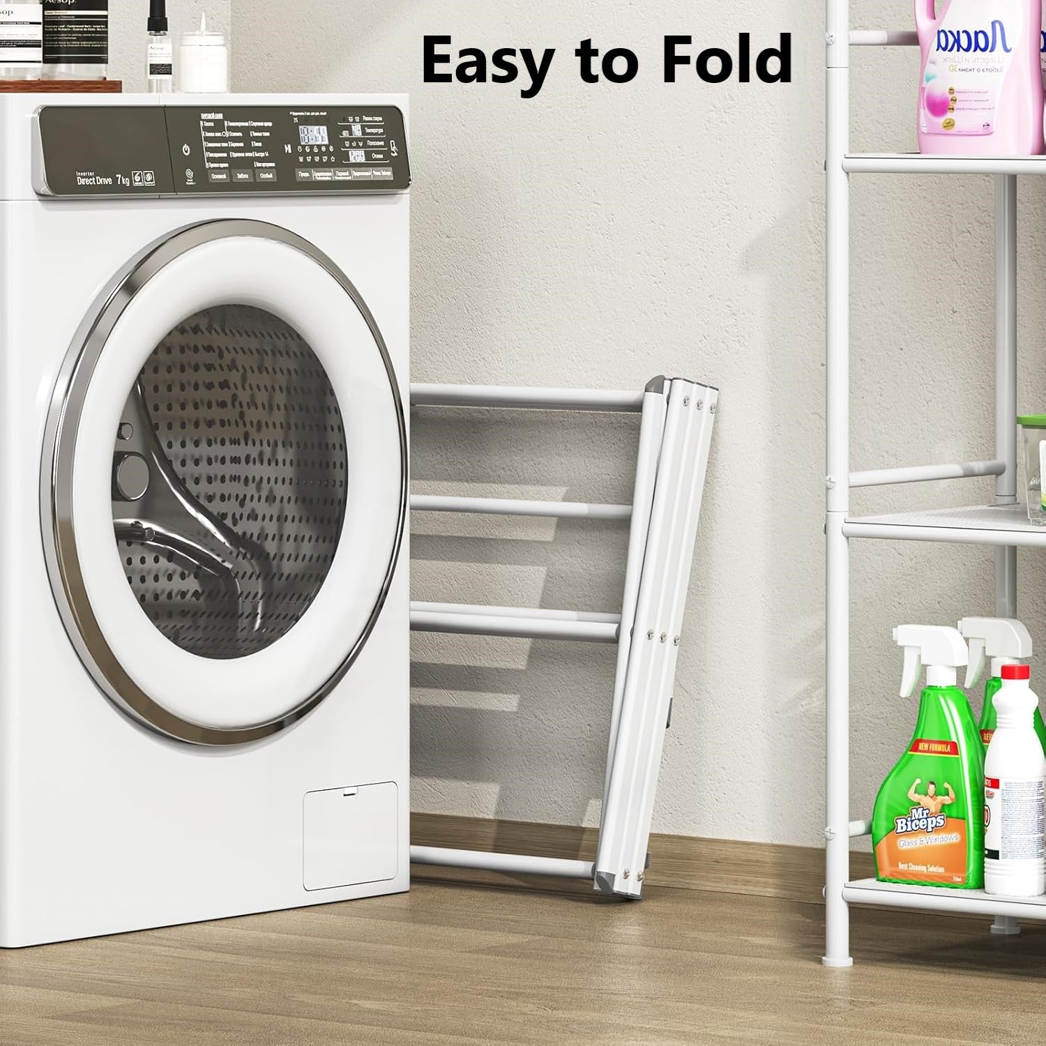 Drying Rack for Clothes, Foldable Laundry Rack for Sweaters, Blouses & More, Pre-Assembled & Extreme Stability , Indoor Outdoor Use