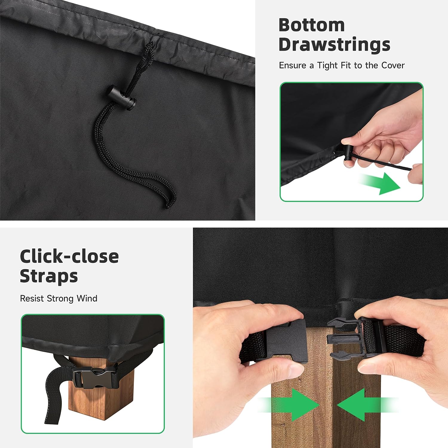 2 Pack Waterproof Outdoor Chair Covers Patio Furniture Covers 33W x 33D x 36H Inches Bn-link