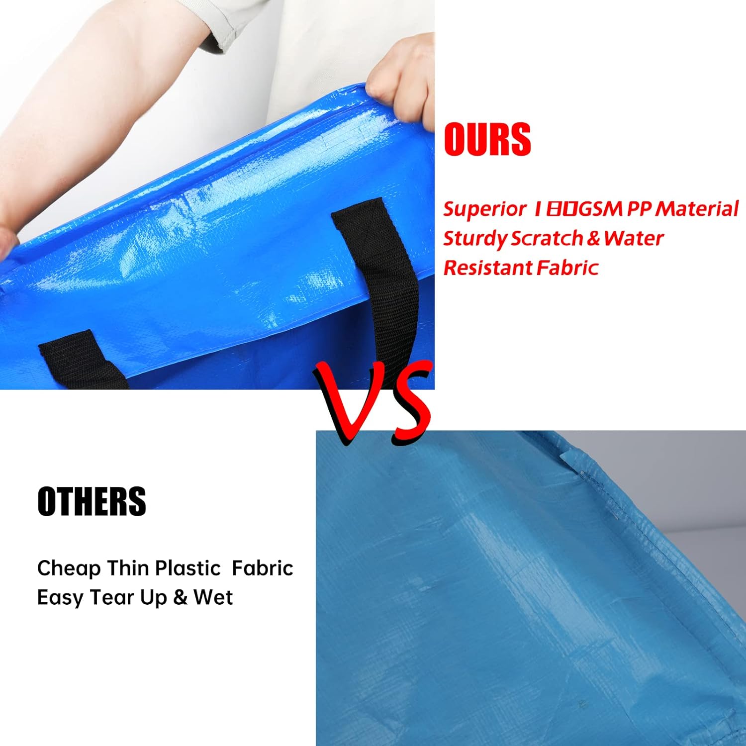 4 Pack Heavy Duty Extra Large Moving Bags Bn-link - BN-LINK