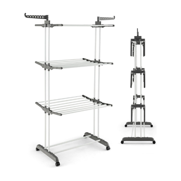 Drying Rack for Clothes, Foldable Laundry Rack for Sweaters, Blouses & More, Pre-Assembled & Extreme Stability , Indoor Outdoor Use