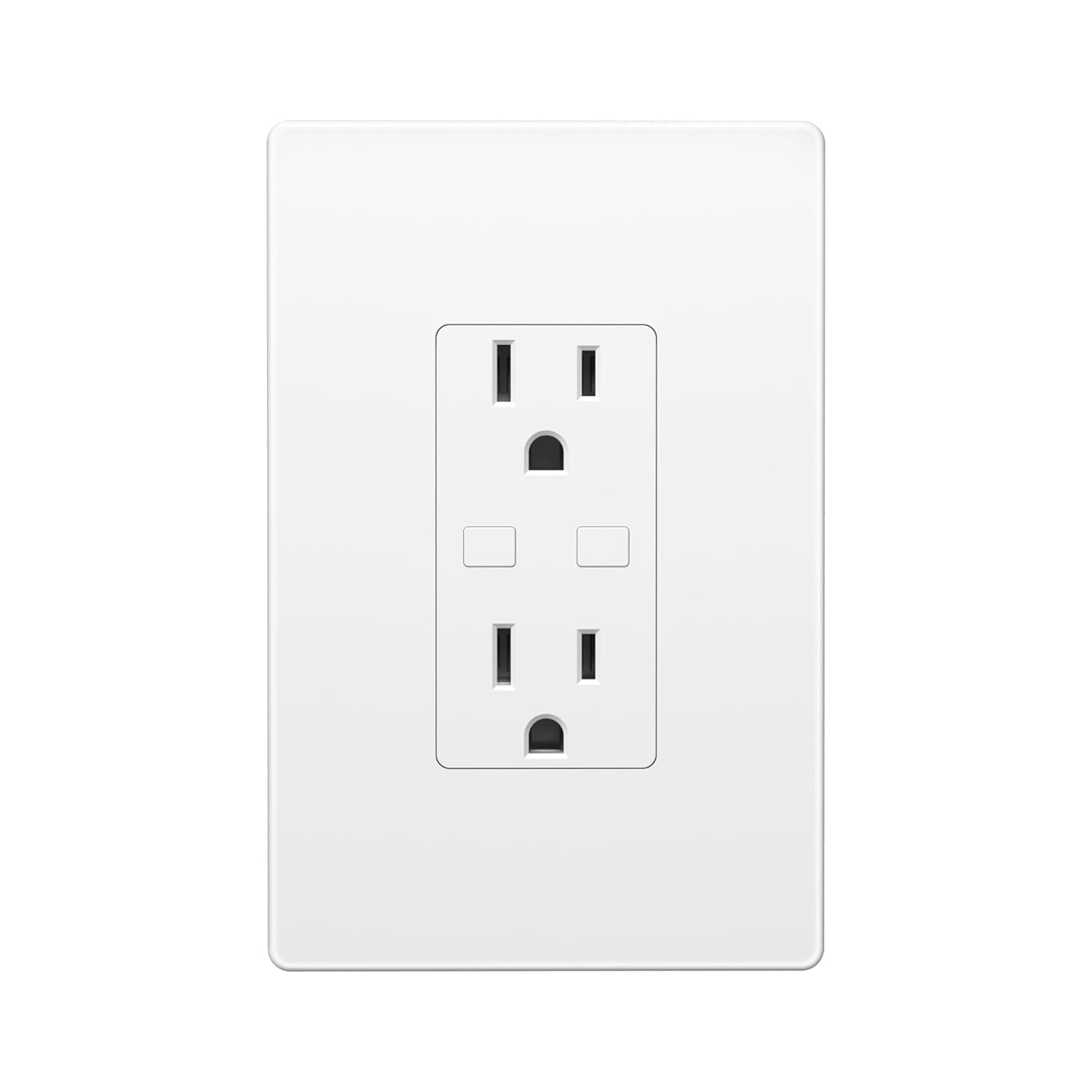 Smart WiFi in-Wall Outlet Switch 2 Individually Outlets Works with Timer Function Compatible with Alexa and Google Assistant  BN-LINK - BN-LINK