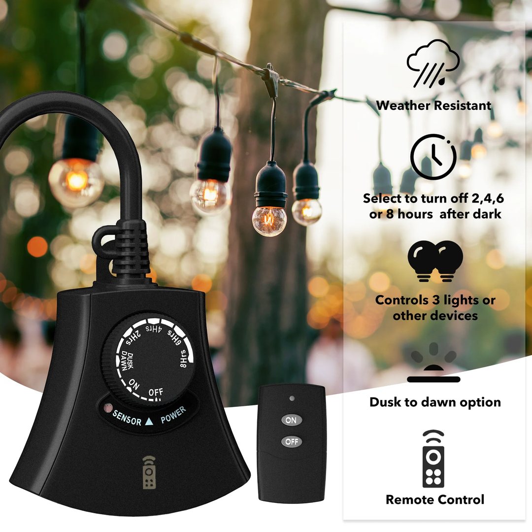 Transform Your Outdoor Lighting with BN-LINK Waterproof Photocell Light Timer