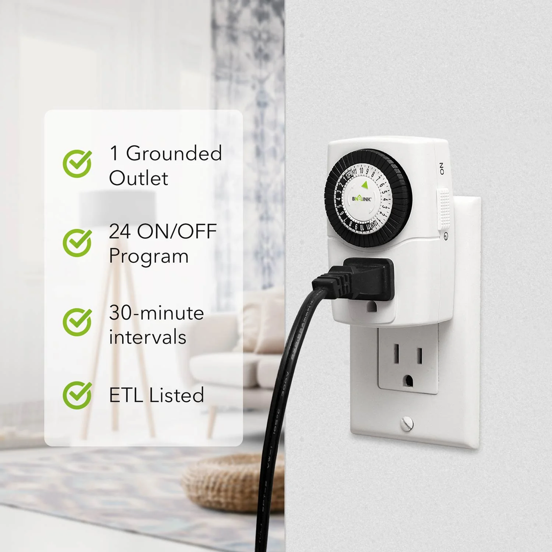Maximizing Efficiency and Control with Bn-Link's 24-Hour Mechanical Outlet Timer