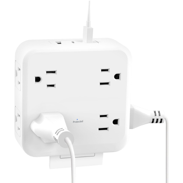 Surge Protector Wall Outlet Extender with 3 USB Ports 8 Outlets BN-LINK - BN-LINK