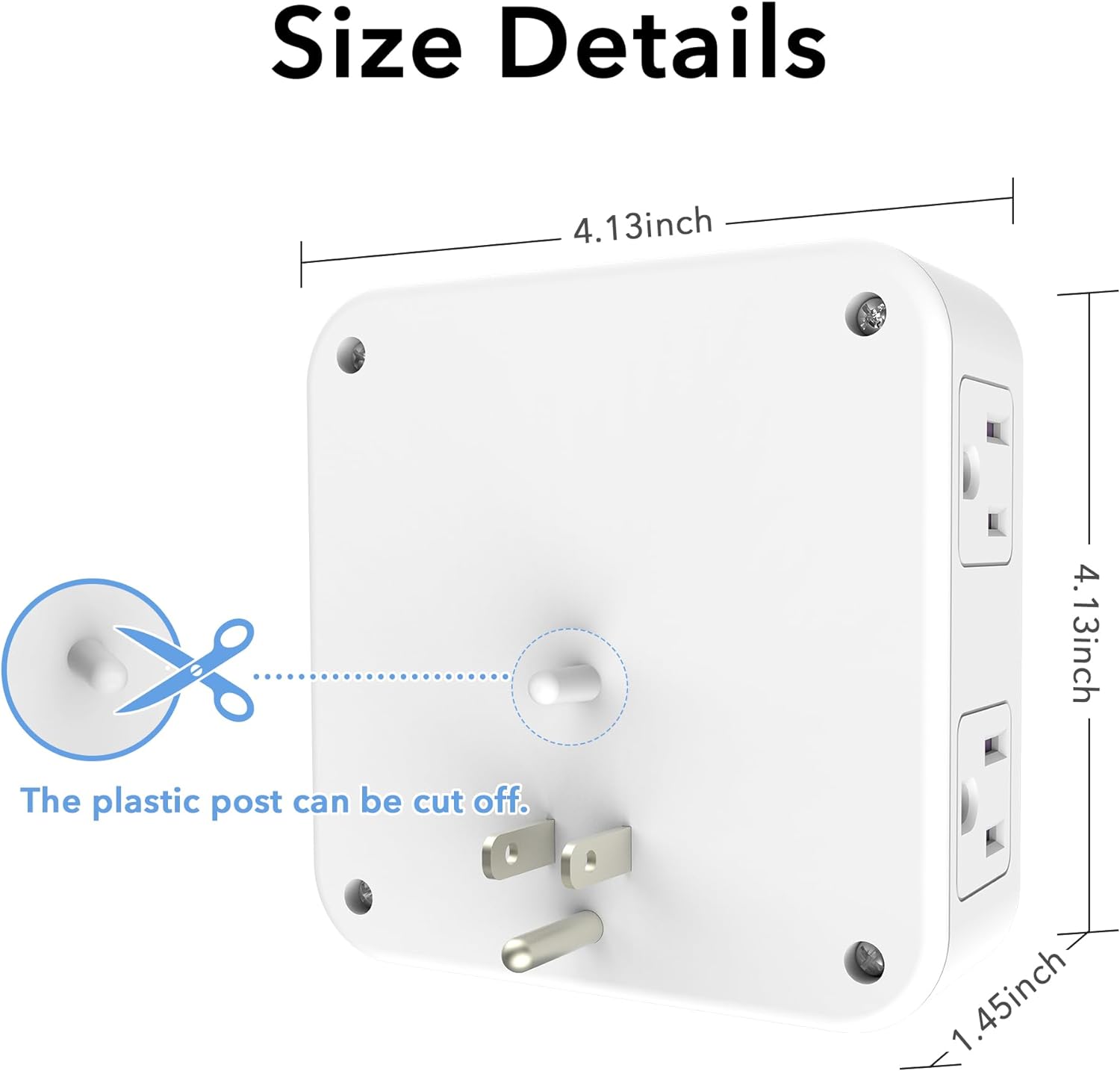 Surge Protector Wall Outlet Extender with 3 USB Ports 8 Outlets BN-LINK - BN-LINK