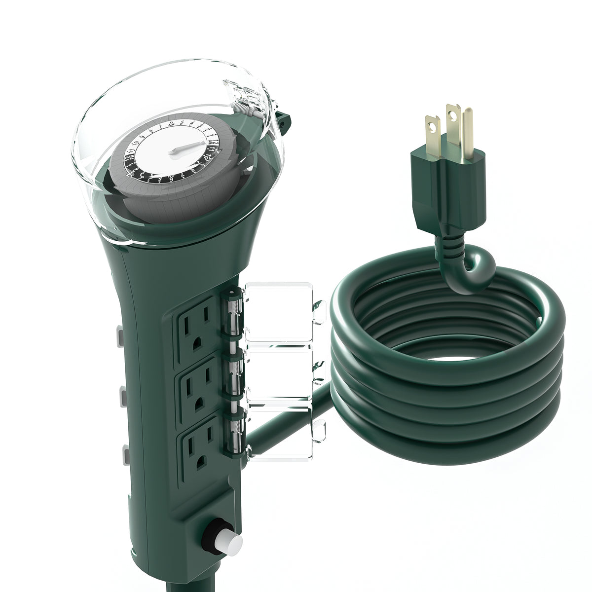Weatherproof Multi Socket Outdoor Multi Socket Mechanical Timer and Yard Stake BN-LINK