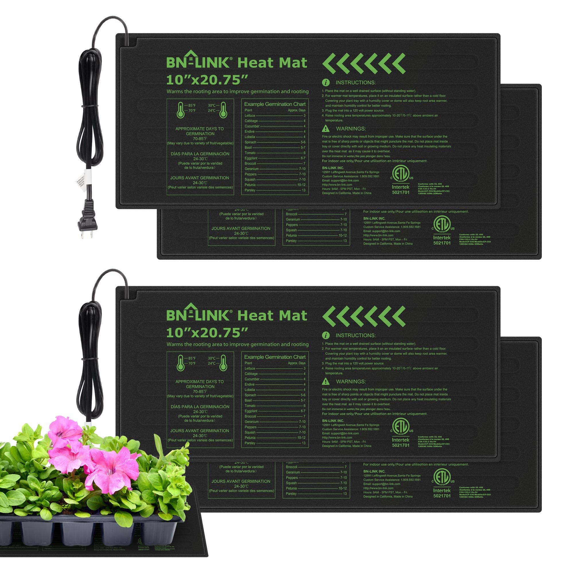 Durable Seedling Heat Mat Warm Hydroponic Heating Pad Waterproof
