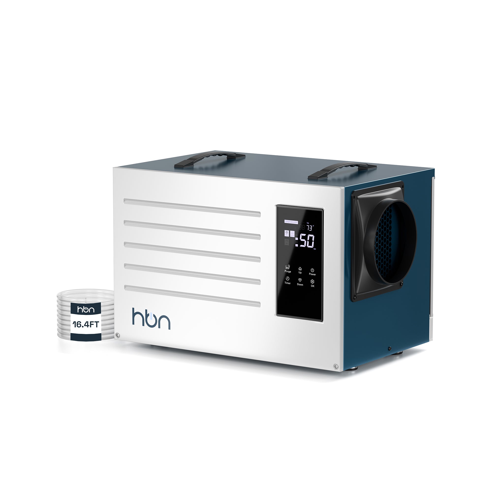 125 Pints Commercial Dehumidifier with Pump and Drain Hose, Industrial Dehumidifier for Basement and Crawl Space up to 5900 Sq. Ft, Large Capacity, Built-in 24-Hour Timer HBN