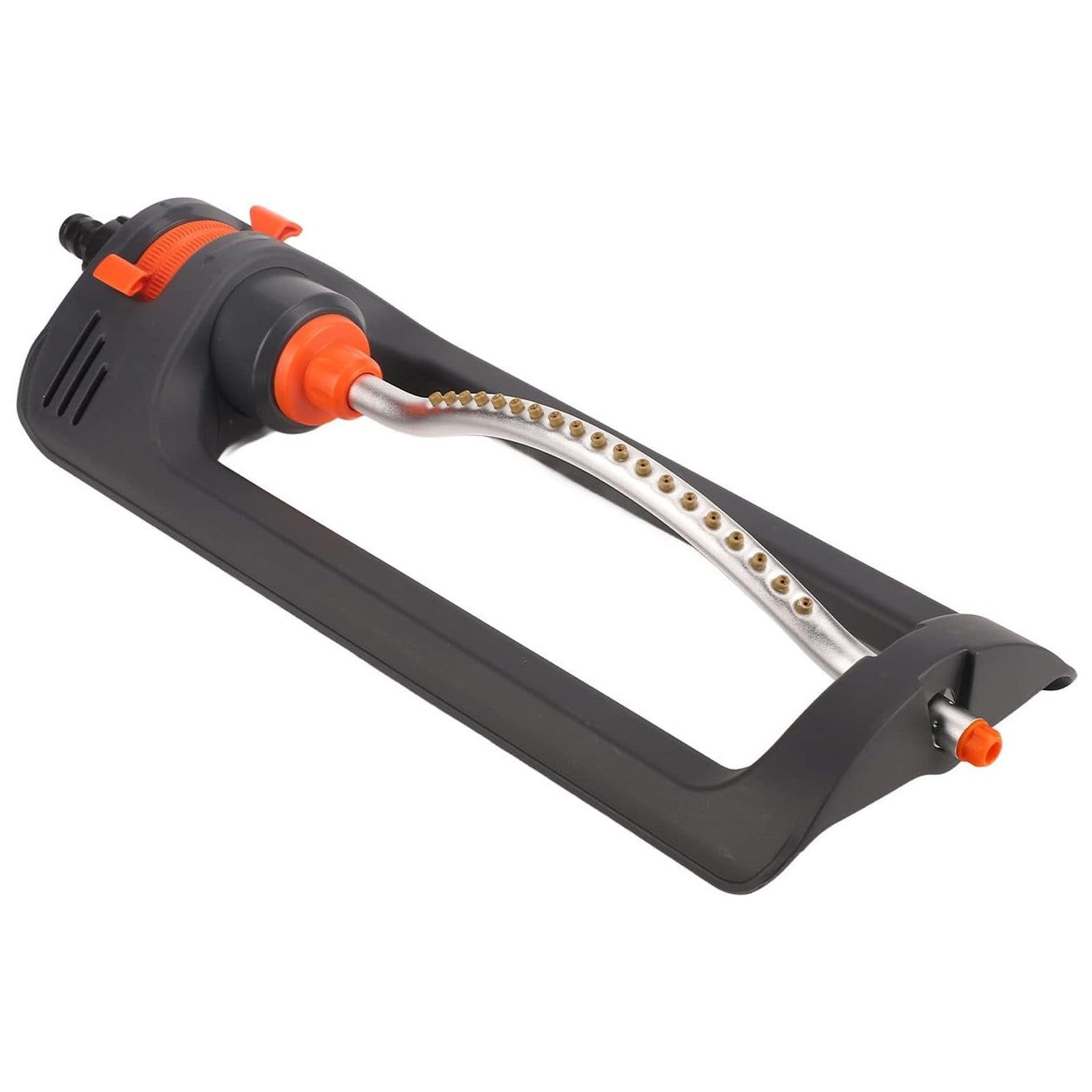Oscillating Sprinkler with 4-Way Adjustable Spray, 19 Hole Nozzles, Water Sprinkler for Yard Lawn Covers up to 4,000 sq.ft, Includes Spray Jet Cleaning Needle, Gray Bn-link