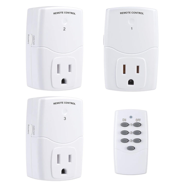 Wireless Remote Control Outlet (1 Remotes + 3 Outlets) Value Pack BN-LINK - BN-LINK