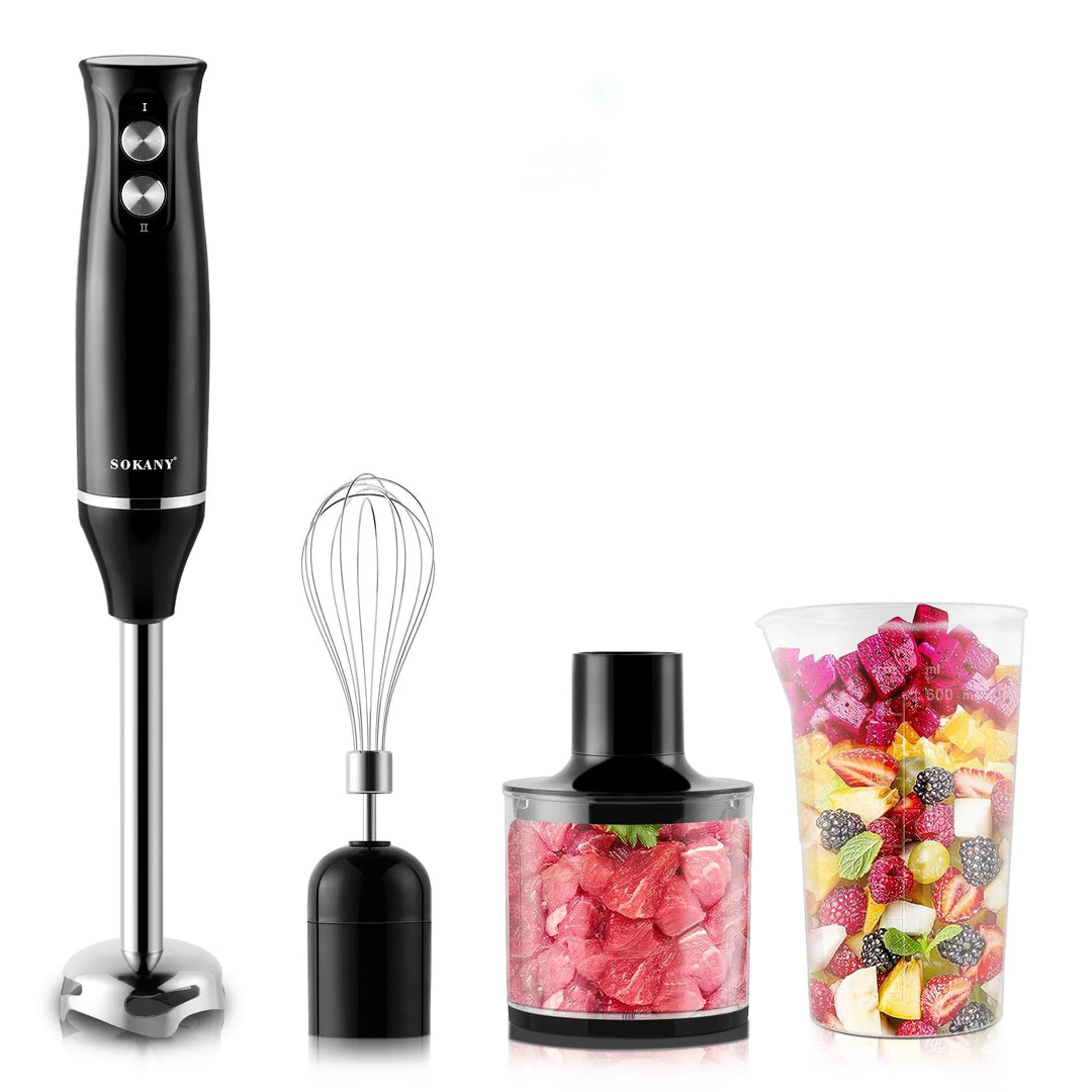 4-in-1 Immersion Hand Blender Electric 2-Speed, 500W Hand Mixer Bn-link - BN-LINK