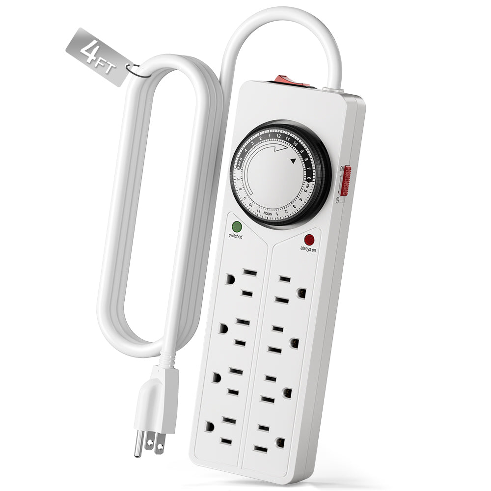 Surge Protector with 8 Strip Outlets & Timer BN-LINK
