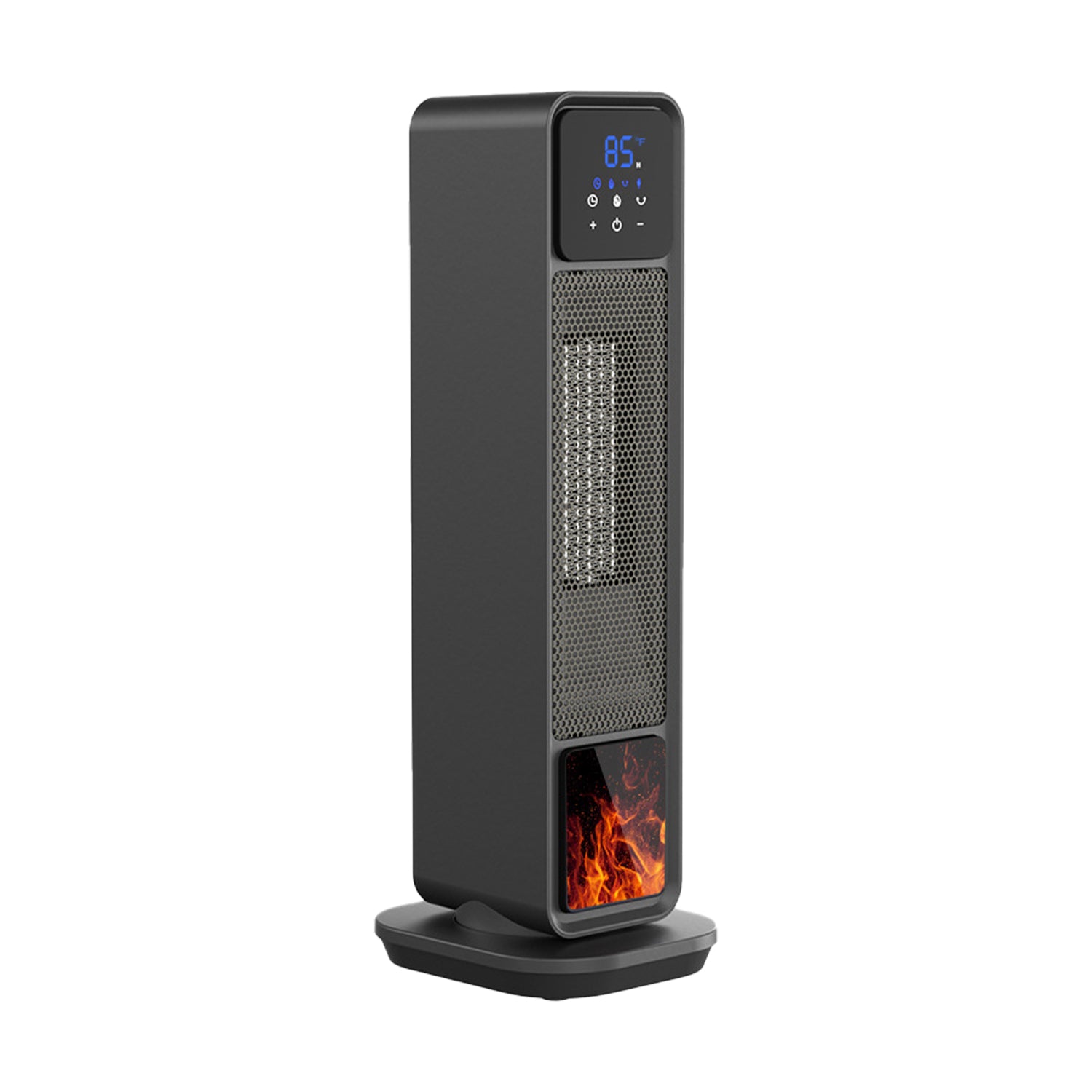 Space Heater Indoor, 24’’ Electric Heaters with Remote & Thermostat, 3 Modes & 70°Oscillation & 12H Timer, Quiet Portable Room Heater for Office, Bedroom, Large Room Bn-link