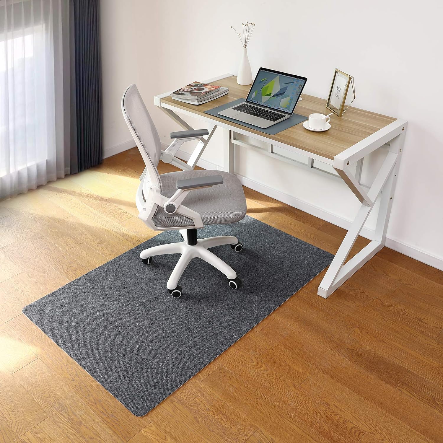 55"x35" Chair Mat Multi-Purpose Low-Pile Hardwood Floor Protector Bn-link - BN-LINK