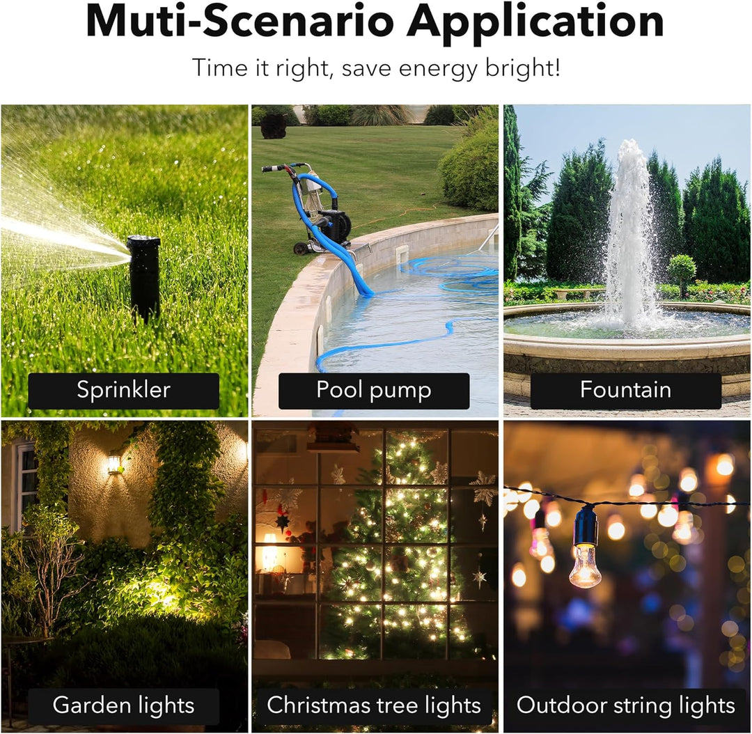 24 Hour Mechanical Waterproof Outdoor Timer With 2 Grounded HBN - BN-LINK