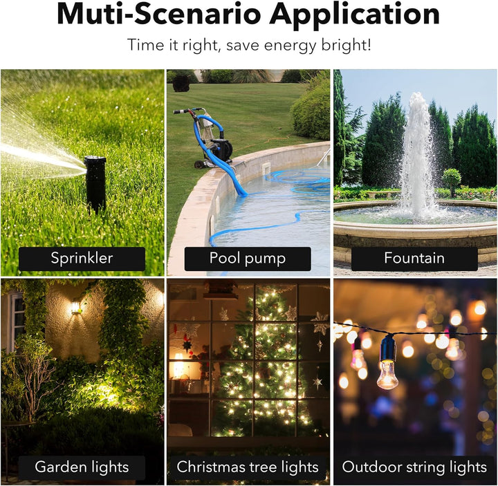 24 Hour Mechanical Waterproof Outdoor Timer With 2 Grounded HBN - BN-LINK
