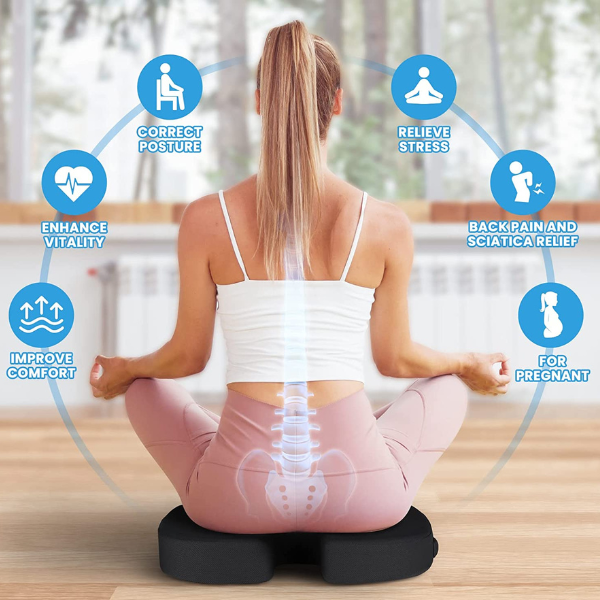 Memory Foam Chair Cushions Seat Butt Pillow Tailbone Pain Relief