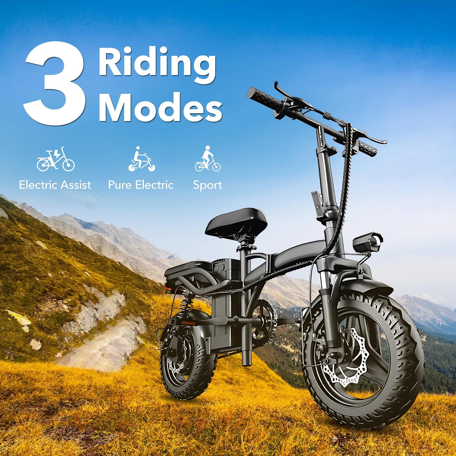 hebb electric bicycle HBN Electric Bike for Adults, 48V 20AH Lithium Removable Battery E Bik