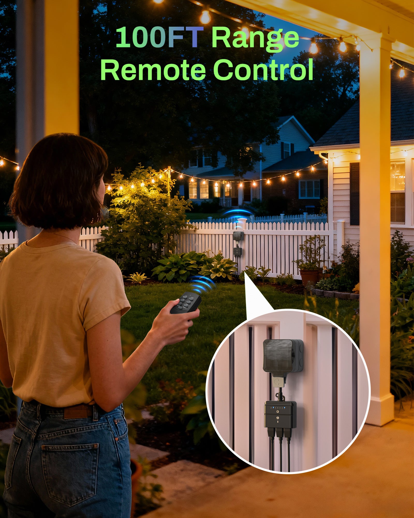 Outdoor Remote Photoelectric Countdown Timer Photocell Light Sensor BN-LINK