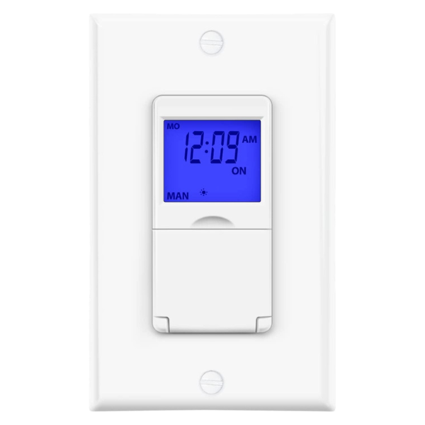 7 Day Programmable Astronomical in-Wall Timer Switch Neutral Wire Required Bn-link - BN-LINK