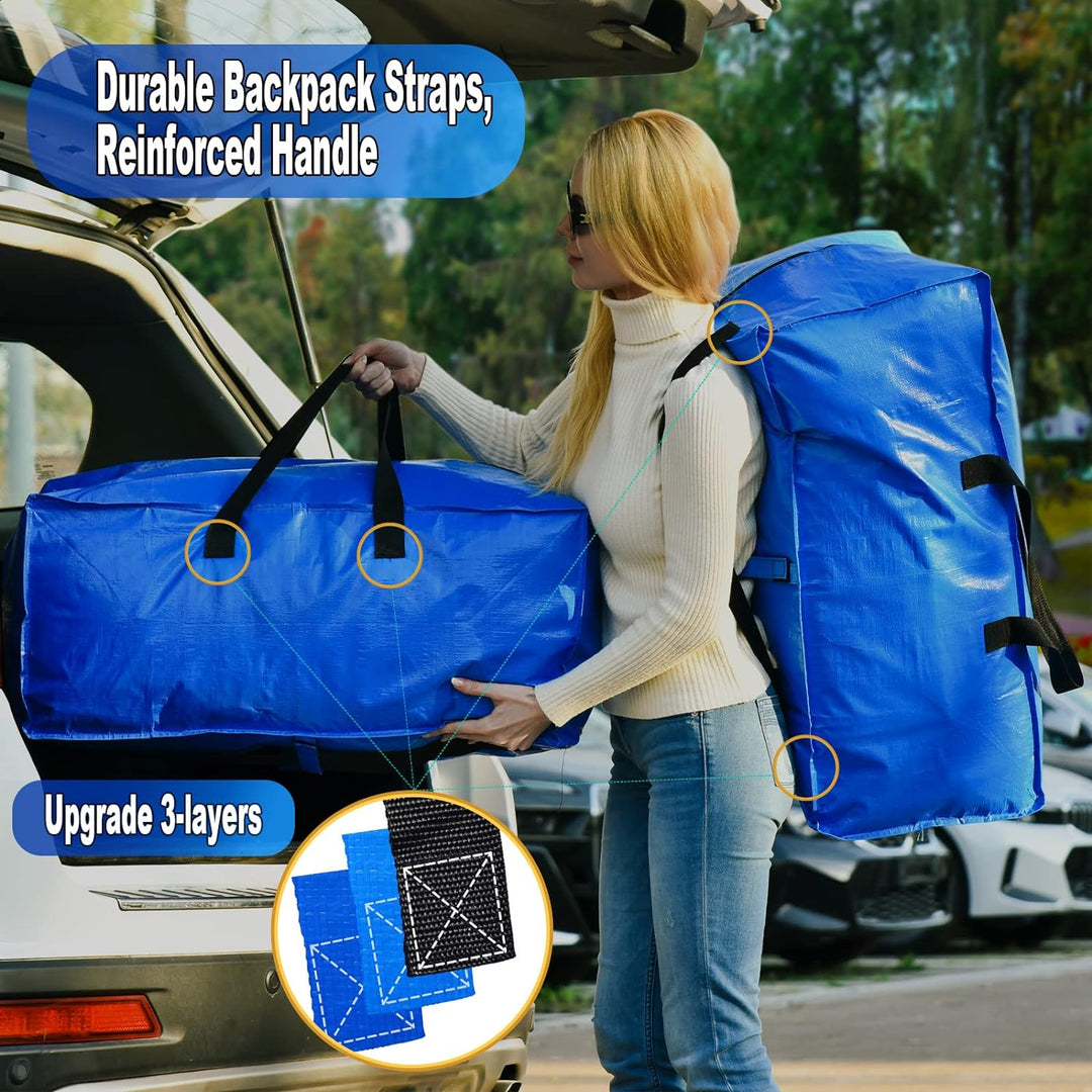 4 Pack Heavy Duty Extra Large Moving Bags Bn-link - BN-LINK