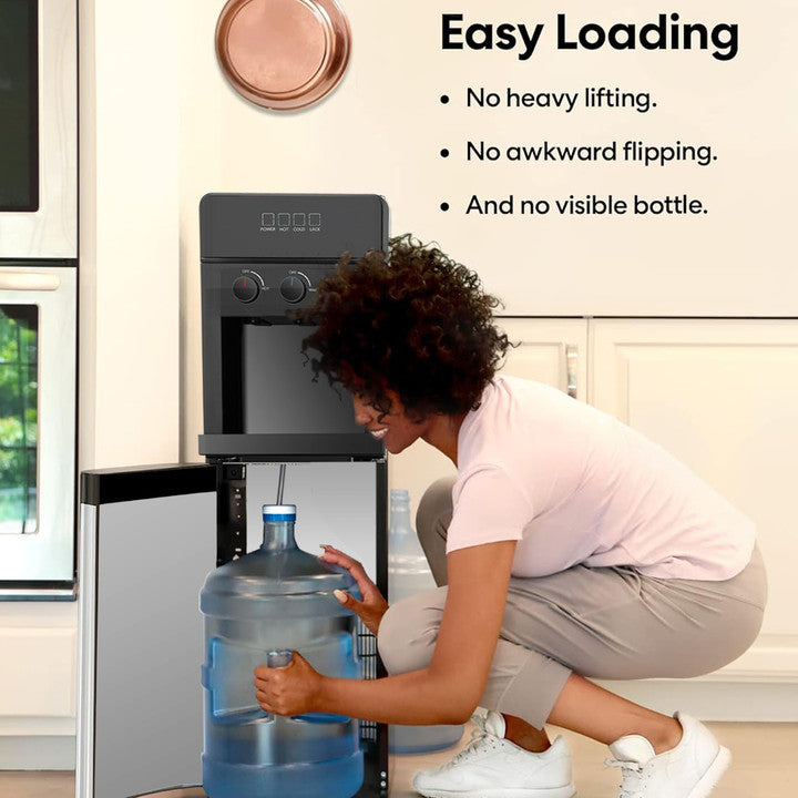 3 Temperature Bottom Load Water Cooler Dispenser with Lack Water Alert Low Noise Bn-link