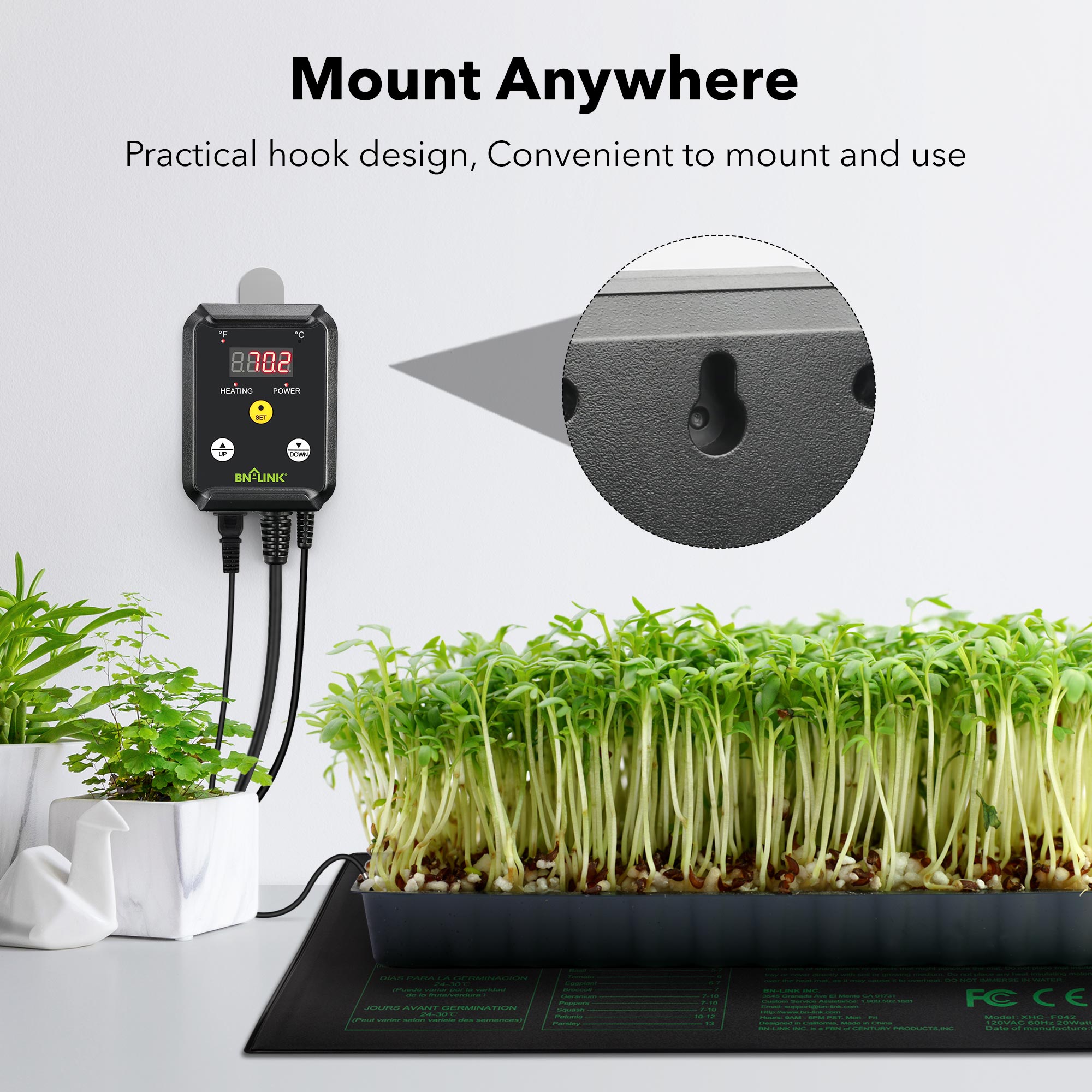 Seedling Thermostat Super Sprouter Heat Mat Thermostat Super