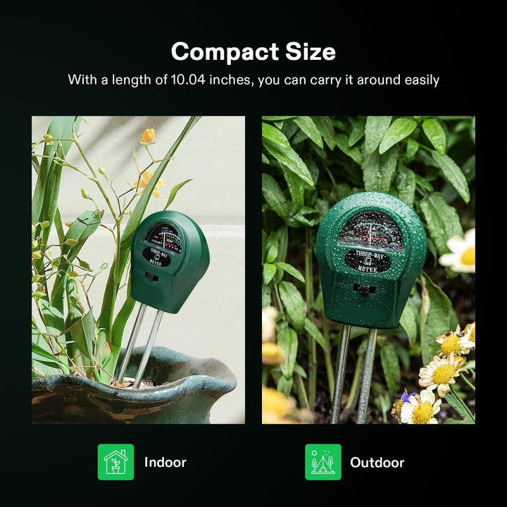 3-in-1 Soil Meter Plant Moisture Light PH Tester Gardening, Farming Indoor & Outdoor Use Bn-link - BN-LINK