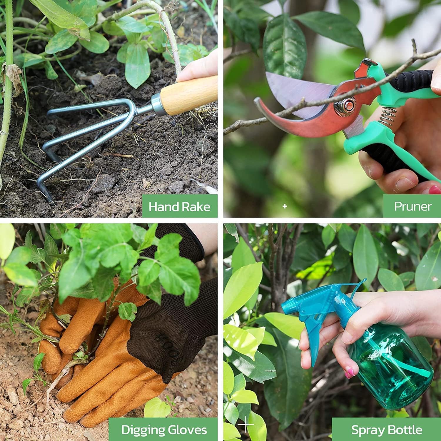 9 Pieces Garden Tool Set  Heavy Duty Gardening Children Hand Tools Bn-link - BN-LINK