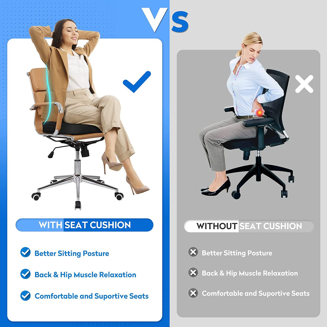 1pc Seat Cushion for Desk Chair, Memory Foam Coccyx Seat Cushion with Mesh  Breathable Cover for Sciatica, Back Pain Relief, Enhances Posture and  Support,Ideal Tailbone Cushions for Pressure Relief - Premium Gaming