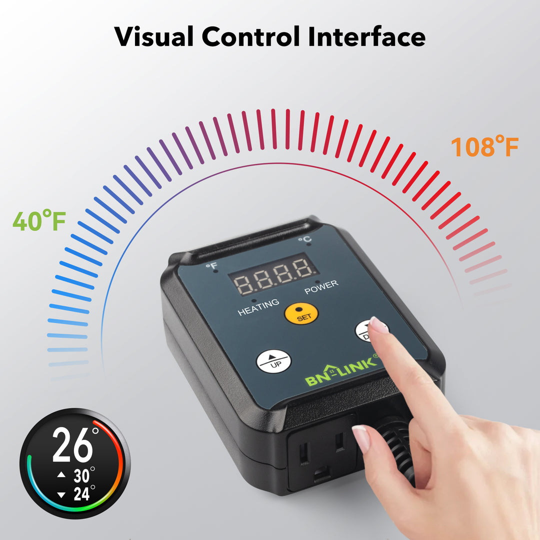 BN-LINK Digital Heat Mat Thermostat Controller for Seed