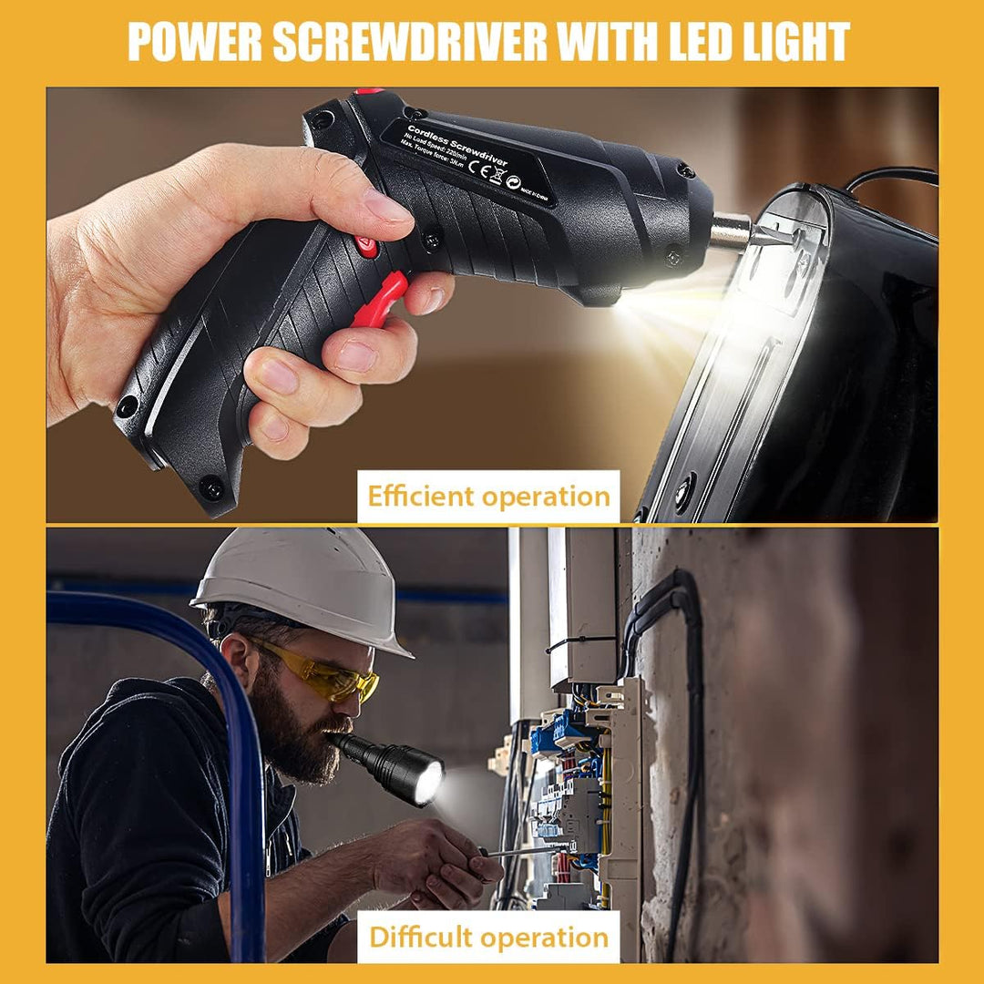 USB Rechargeable Electric Cordless Screwdriver Set Bn-link - BN-LINK