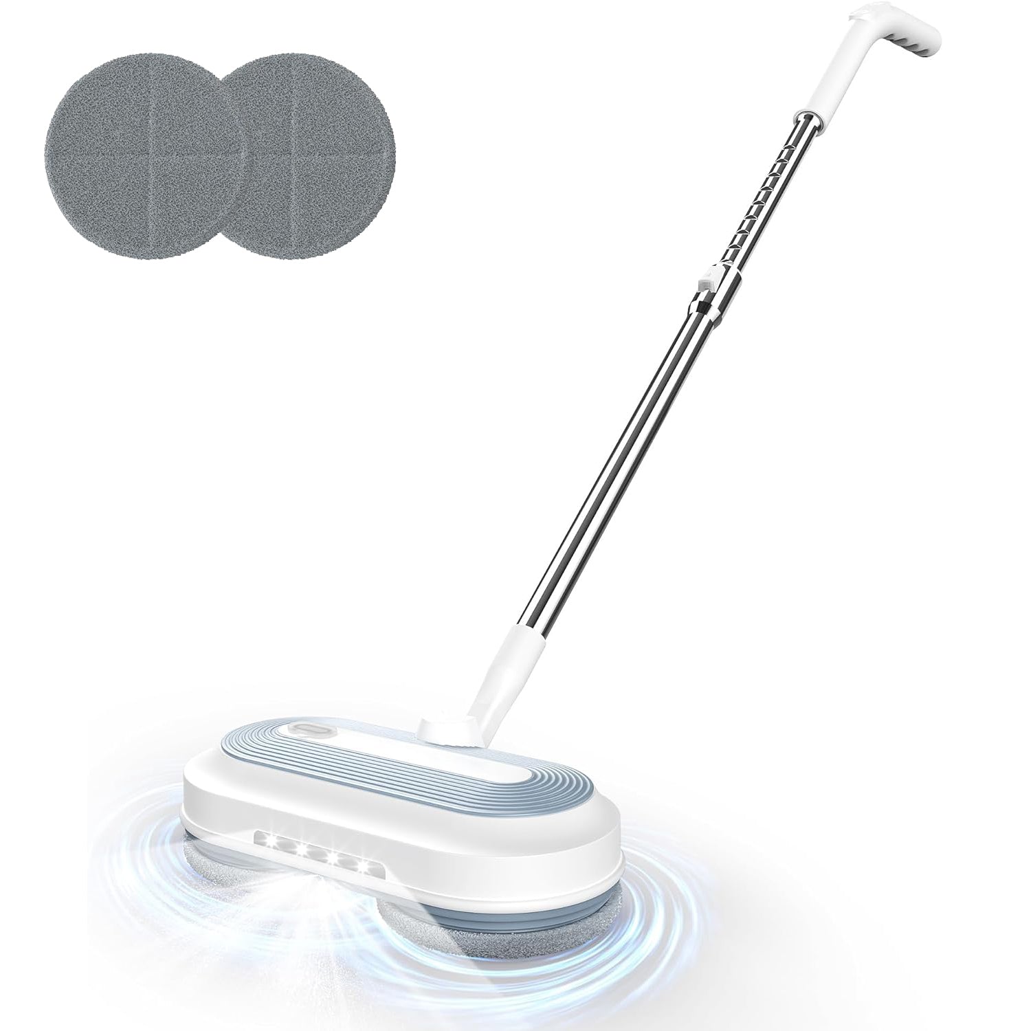 Cordless Electric Mop with Water Sprayer & LED Headlight, Powerful Floor Cleaner with 200ML Water Tank Bn-link