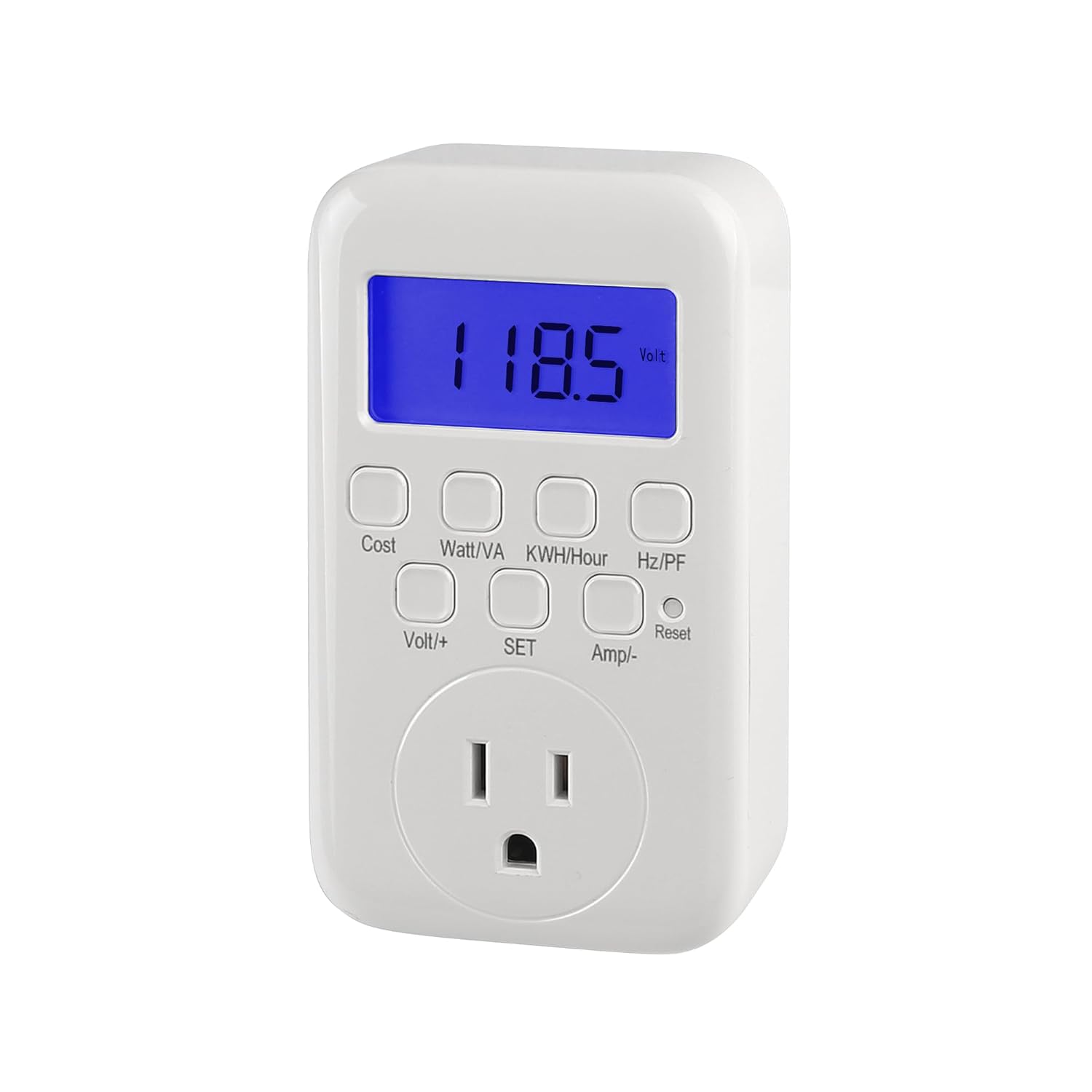 Electricity Usage Monitor LCD Plug in Power Meter Digital Cost HBN - BN-LINK