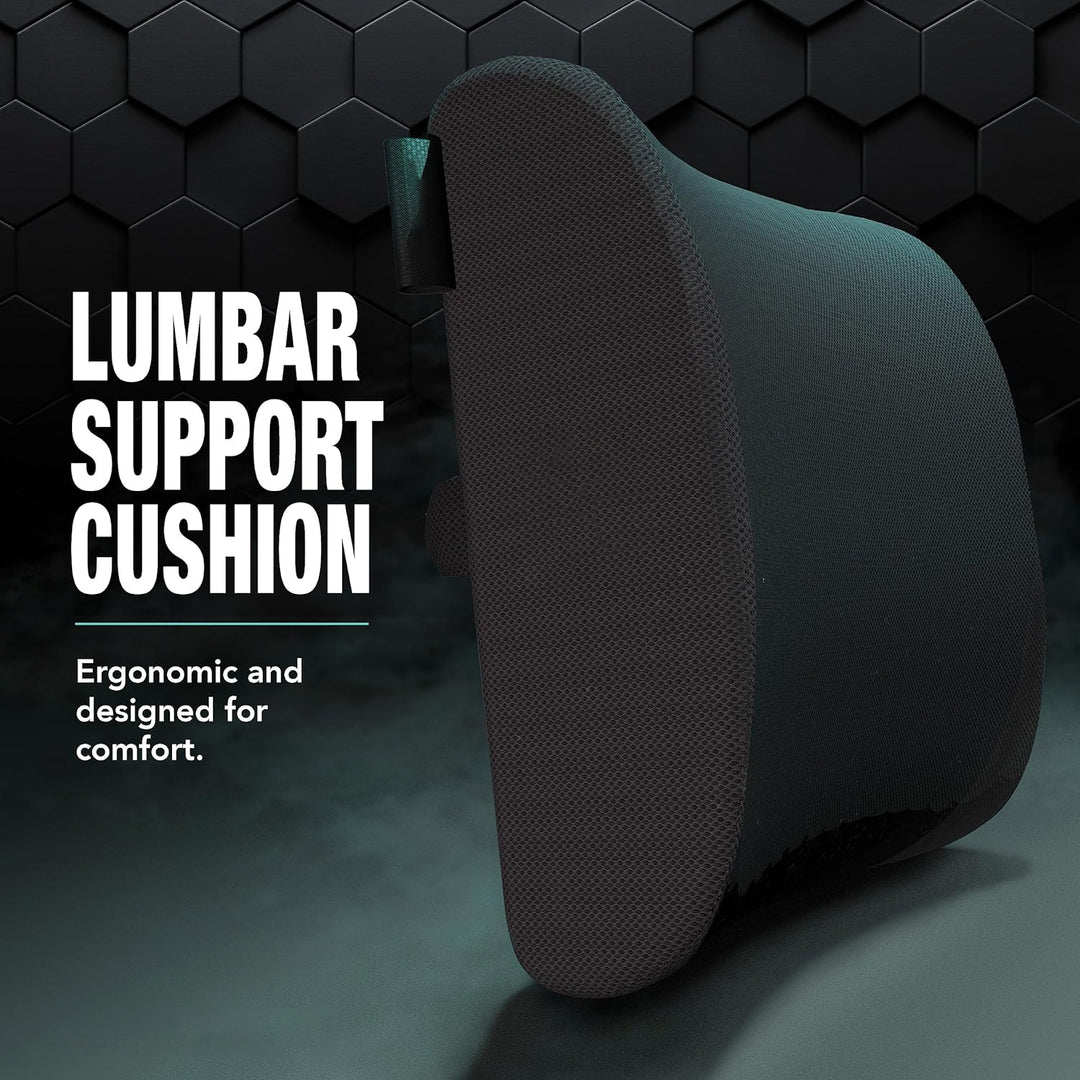 Memory Foam Lumbar Support Pillow For Office Chair and Car Seat Bn-link - BN-LINK