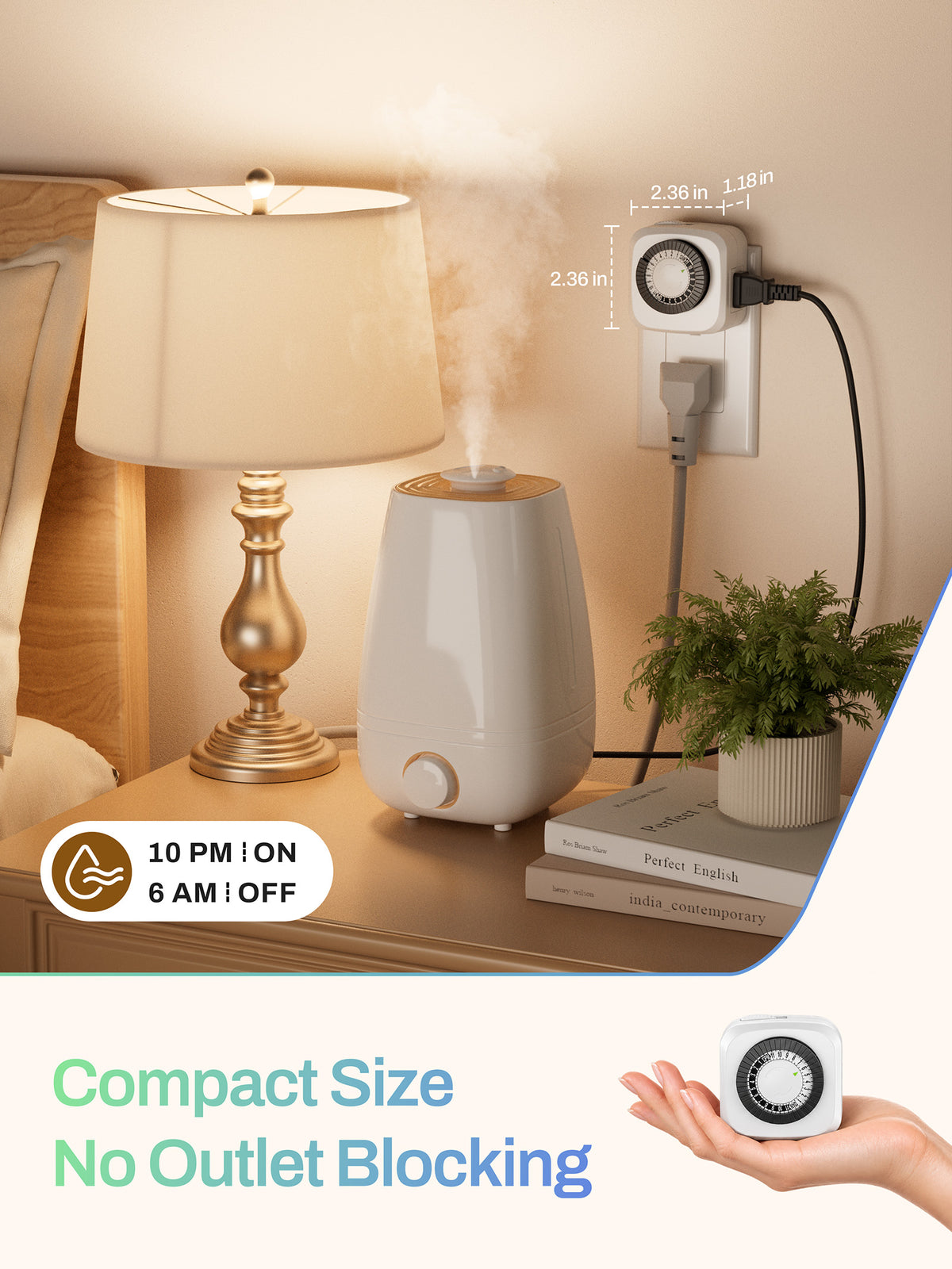 Mini Indoor 24-Hour Mechanical Outlet Timer BN-LINK - BN-LINK