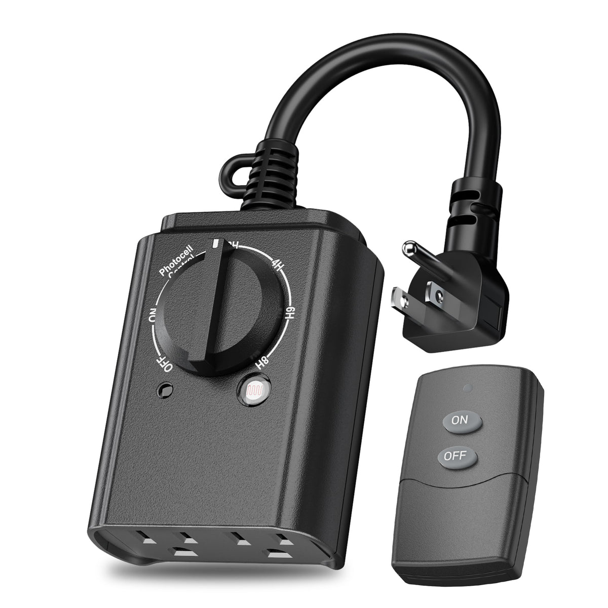 Outdoor 24-Hour Timer Remote Control With Photocell Light Sensor BN-LINK