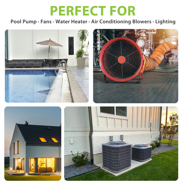 24 Hour Programmable Pool Pump Timer Heavy Duty Outdoor Mechanical Timer Box BN-LINK - BN-LINK