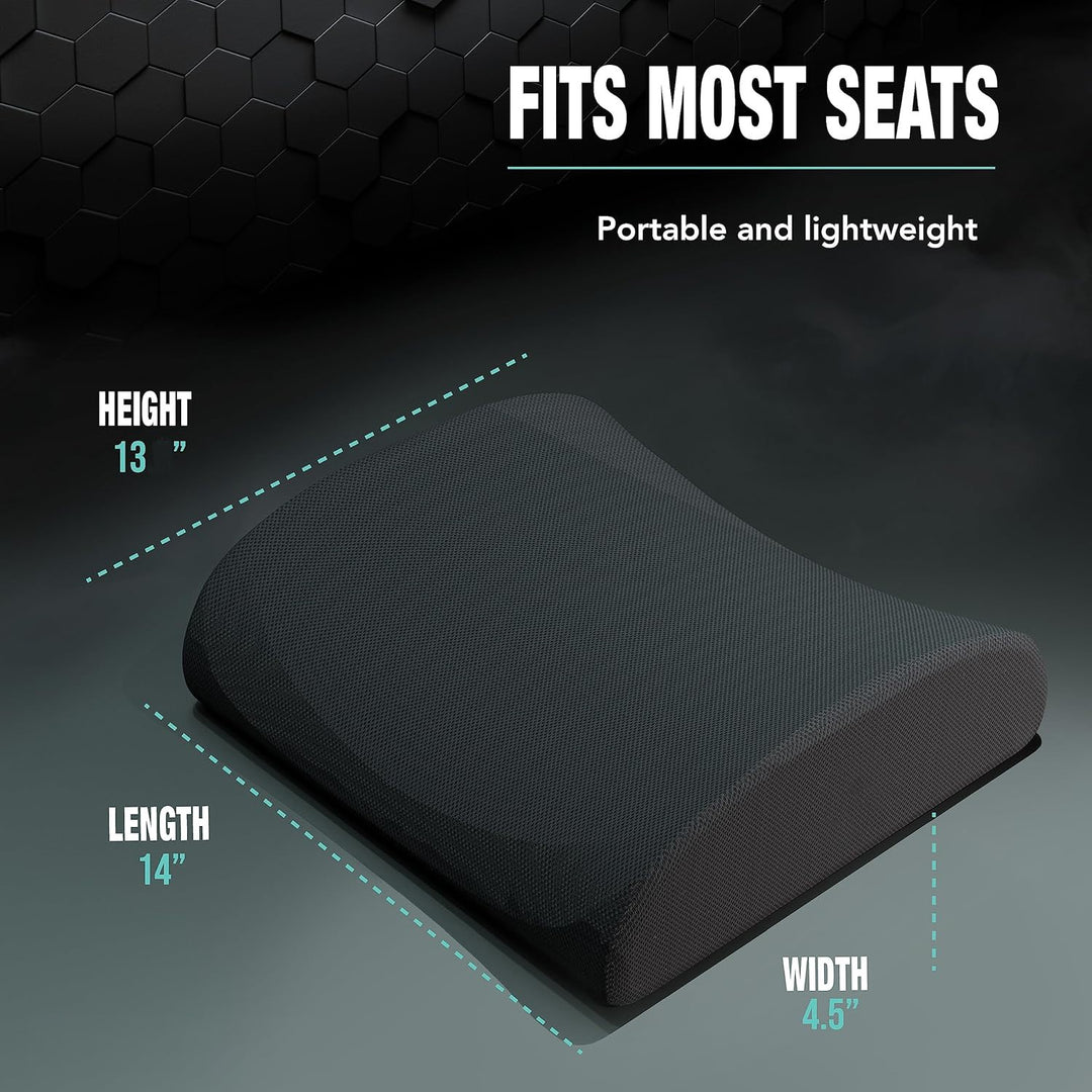Memory Foam Lumbar Support Pillow For Office Chair and Car Seat Bn-link - BN-LINK