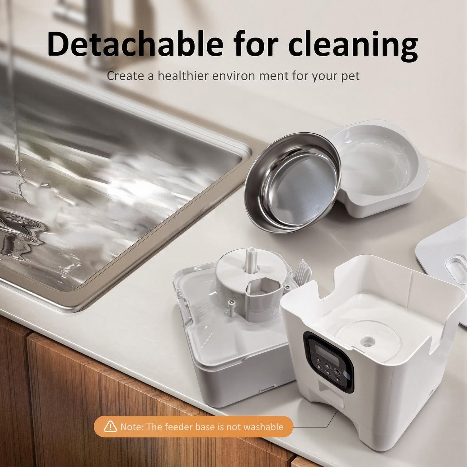 Automatic Cat Feeder 4L, Timed Cat Food Dispenser, 4L Automatic Cat Fo