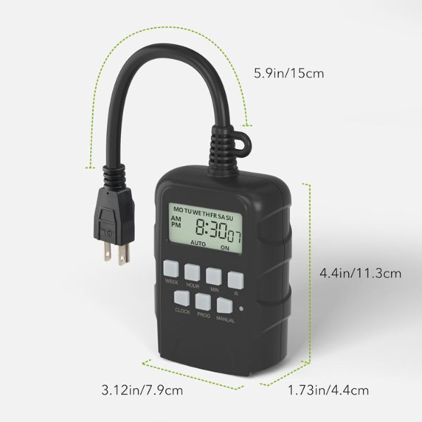 7 Day Heavy Duty Digital Programmable Outdoor Timer Dual Outlet BN-LINK（U78/ U191）